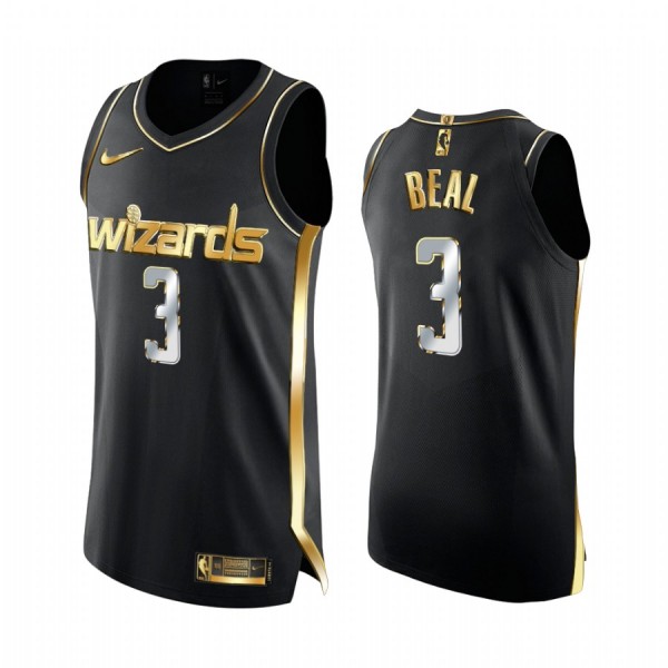 Washington Wizards Trikot Bradley Beal 3 2020-21 Schwarz Golden Edition Swingman - Herren